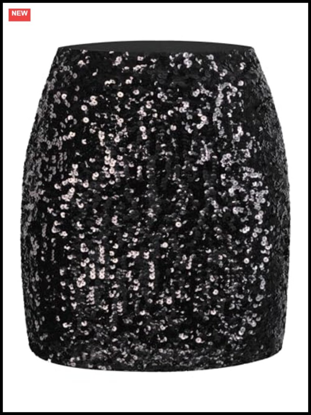 Sequin Bodycon Mini Skirt Sparkle Stretchy High Waist Night Out Party
